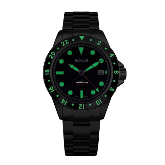 Le Jour Watch Seacolt GMT Batman Sapphire Crystal - Picture 4 of 16